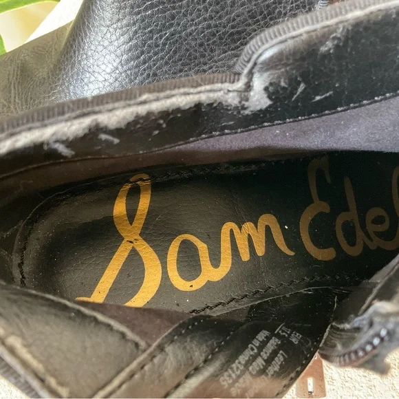Sam Edelman Black Leather Booties, Size 37 European. - Picture 14 of 14